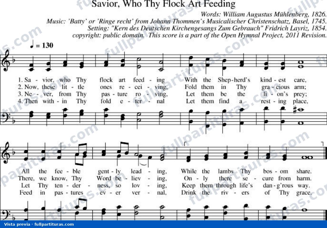 Savior, Who Thy Flock Art Feeding — preview