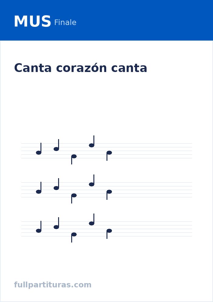 Canta corazón canta — Vorschau