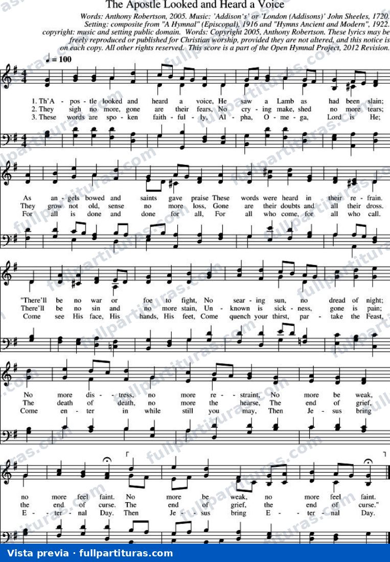 The Apostle Looked and Heard a Voice — preview