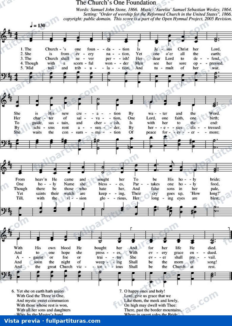 The Church's One Foundation (El fundamento de la Iglesia) — preview