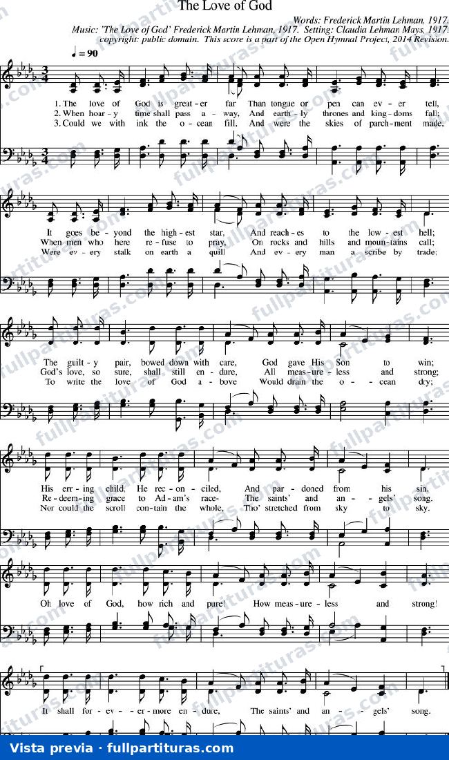 The Love of God (El amor de Dios) — preview