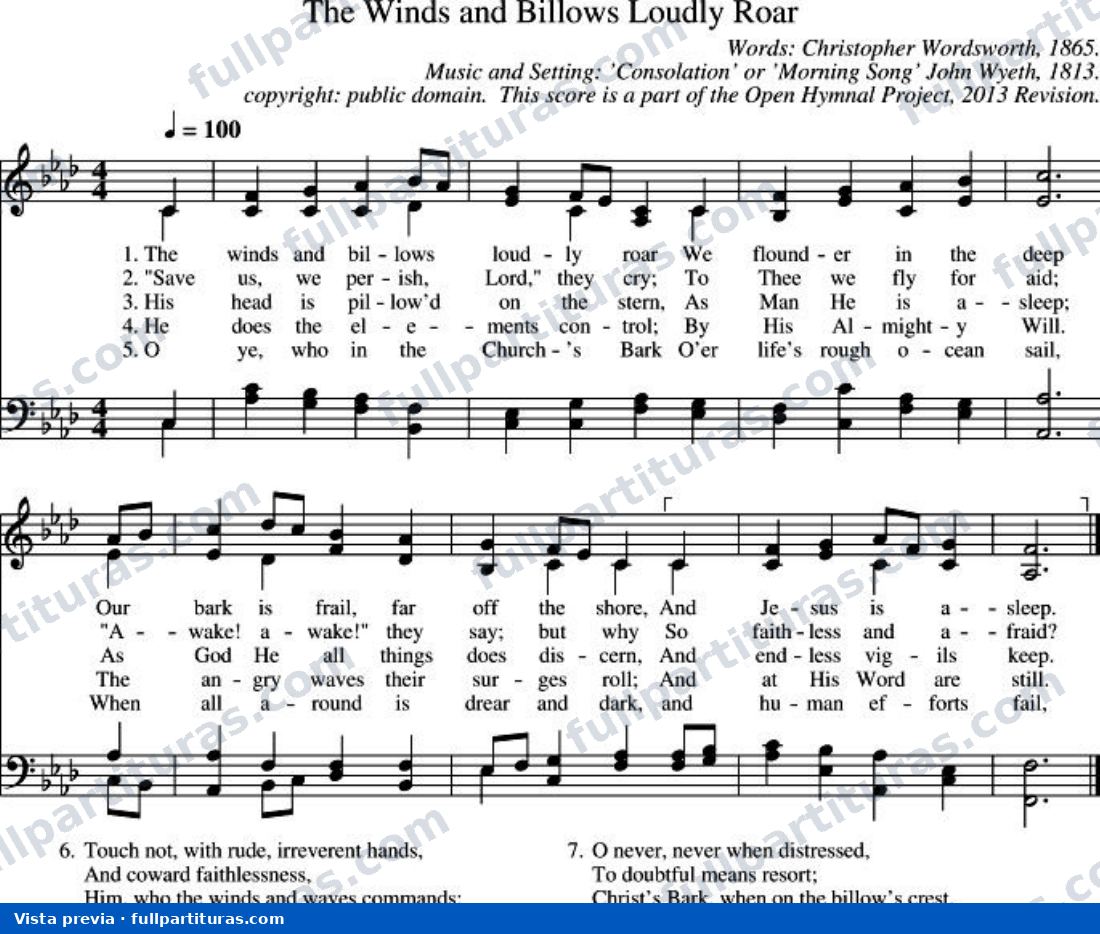 The Winds and Billows Loudly Roar (Consolation) — preview