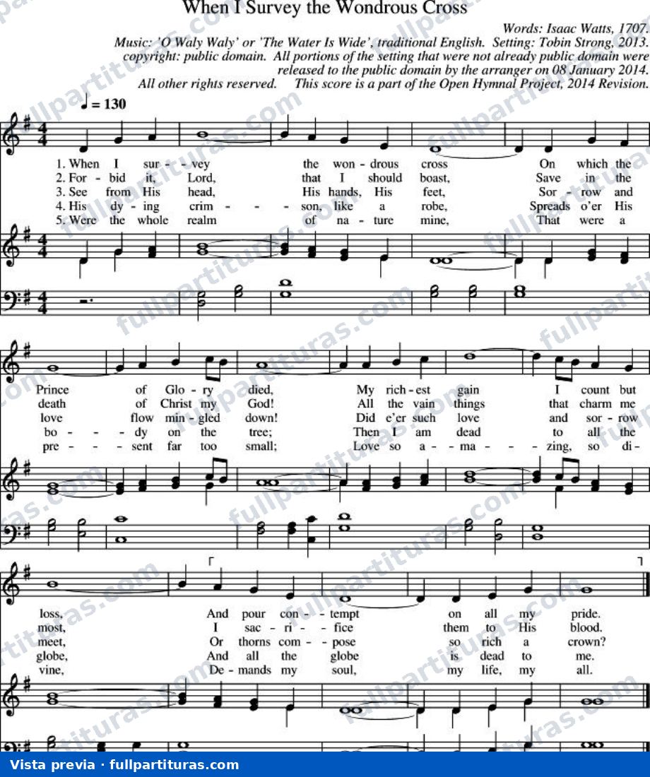 When I Survey The Wondrous Cross (Al ver la maravillosa cruz) — preview