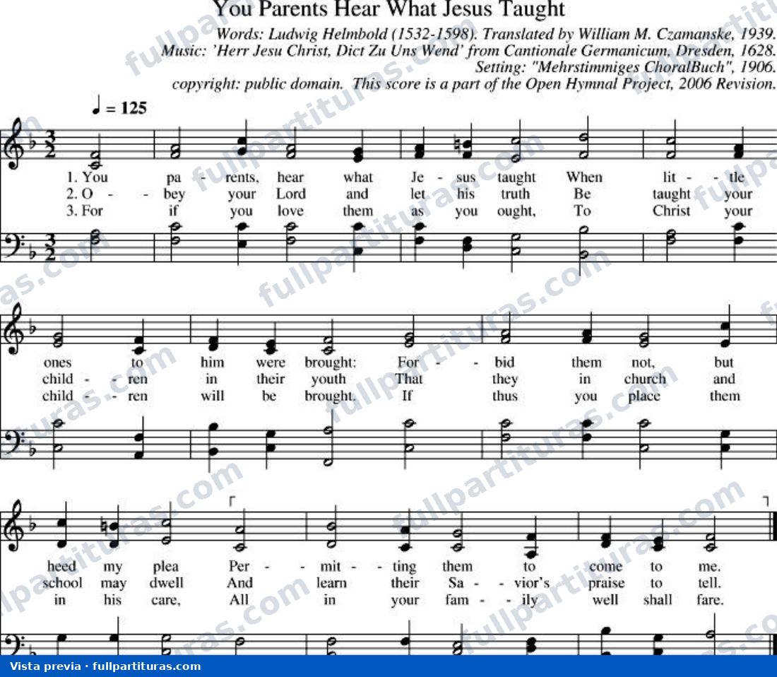 You Parents Hear What Jesus Taught — preview