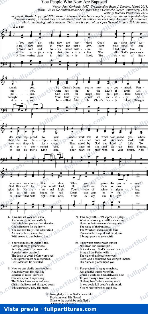 You People Who Now Are Baptized (Ustedes los que ahora son bautizados) — preview