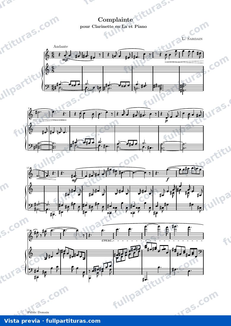 L. Sardain - Complainte — preview
