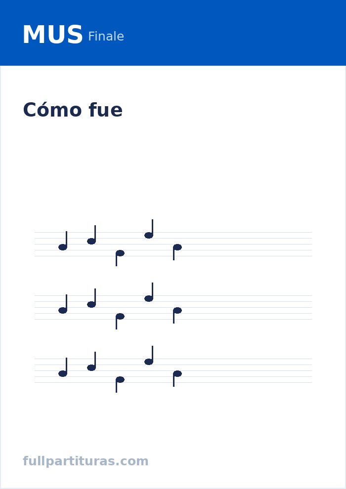 Cómo fue — Vorschau