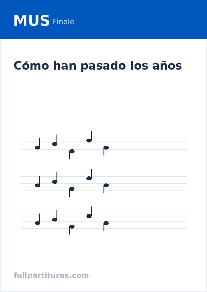 Cómo han pasado los años — Vorschau