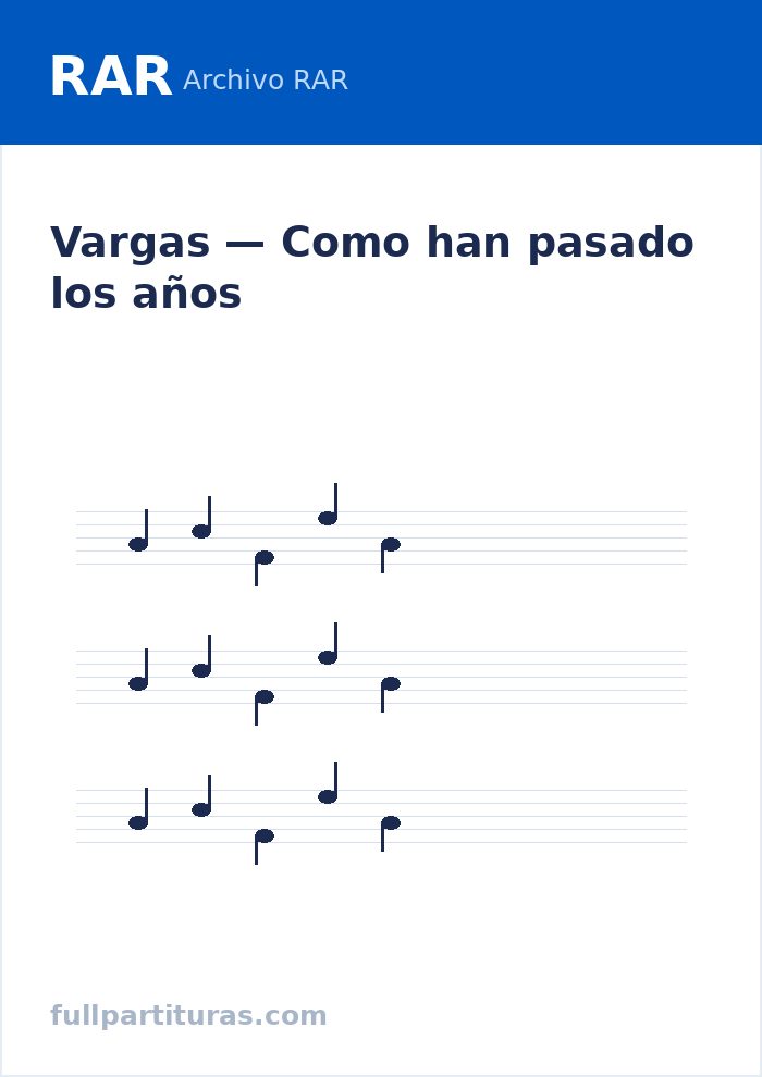Como han pasado los años — preview