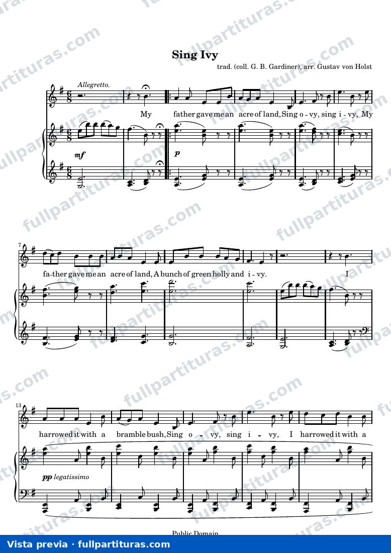 Tradicional - Sing Ivy — vista previa