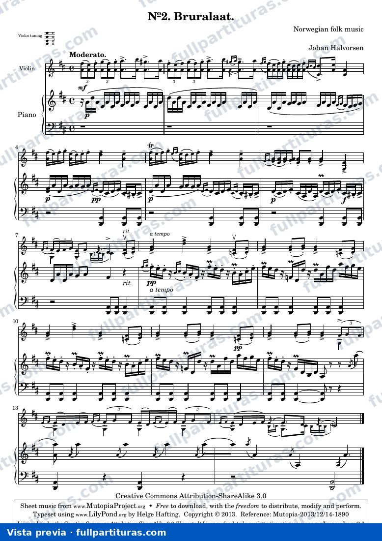 Edvard Grieg - Bruralaat — preview