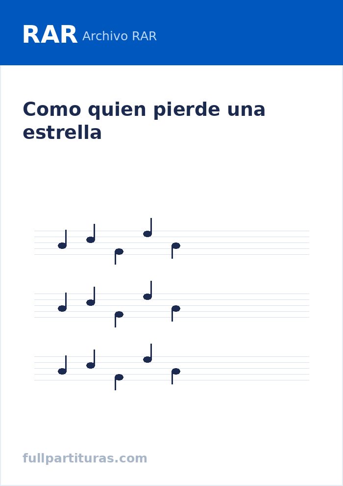 Como quien pierde una estrella — preview