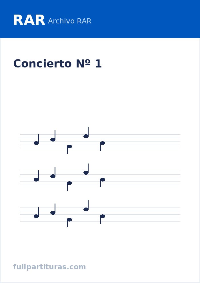 Concierto Nº 1 — Vorschau