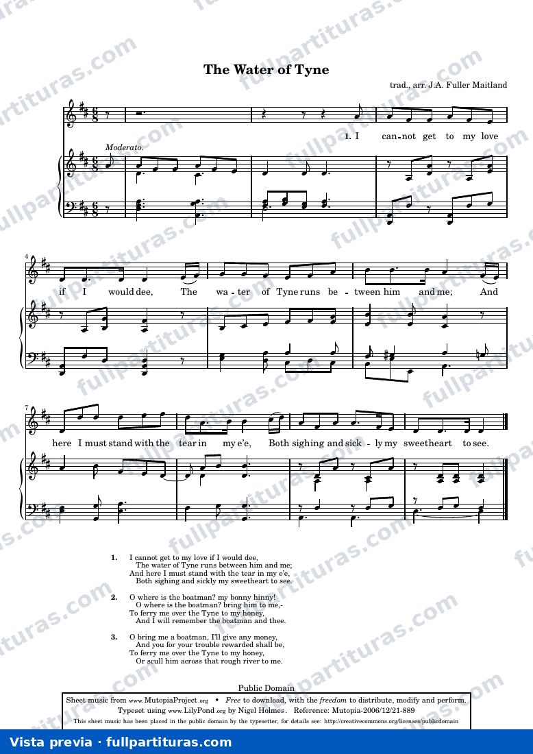 Traditional - The Water of Tyne — preview