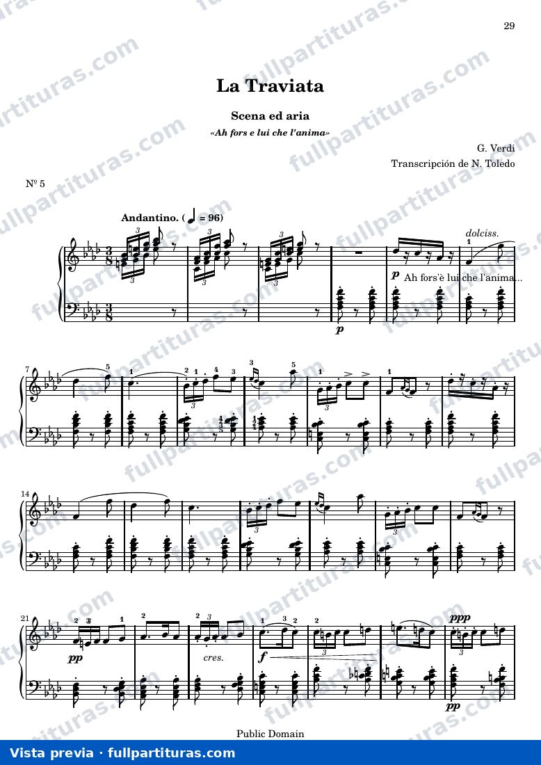 Giuseppe Verdi - La Traviata, Scena ed aria — vista previa