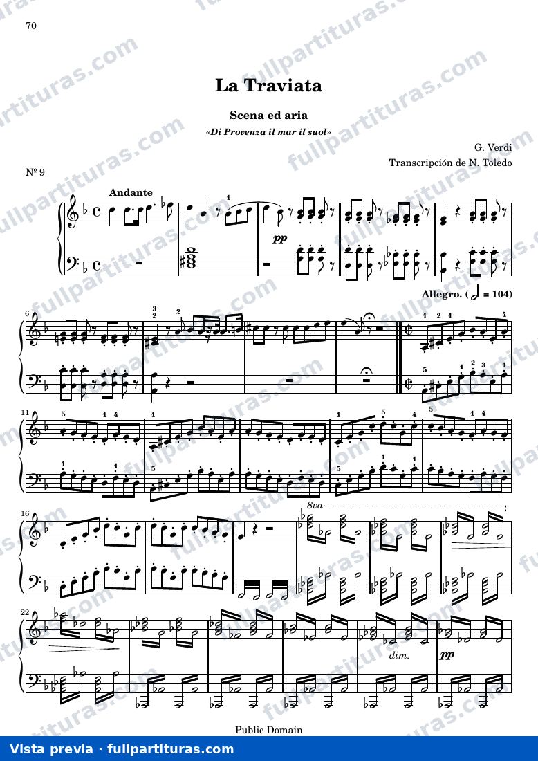 Giuseppe Verdi - La Traviata N9 Scena ed aria — preview