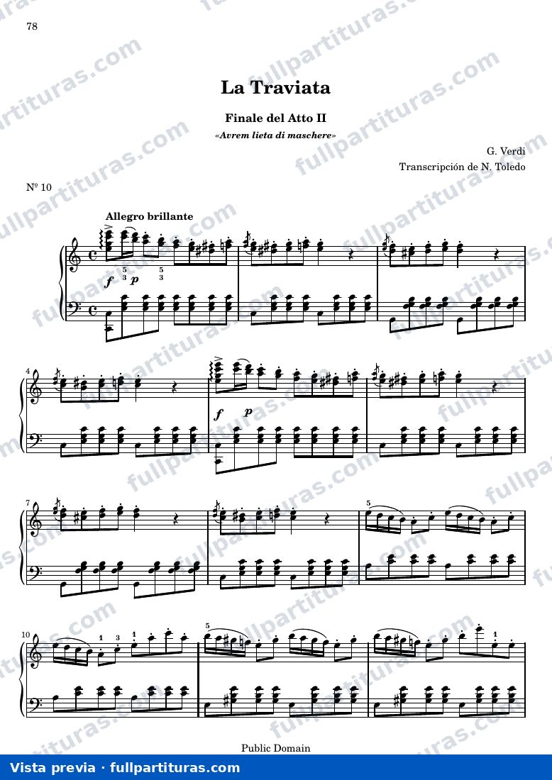 Giuseppe Verdi - La Traviata, N10 Finale del Atto II — preview
