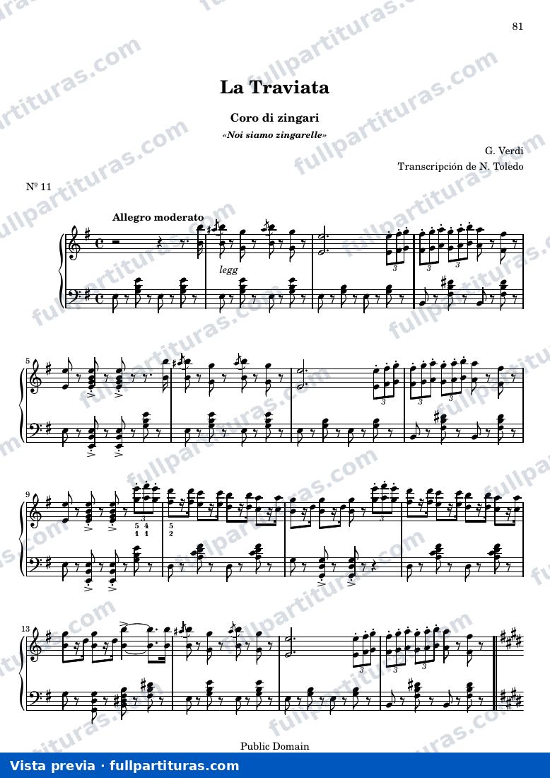 Giuseppe Verdi - La Traviata, Coro di zingari — preview