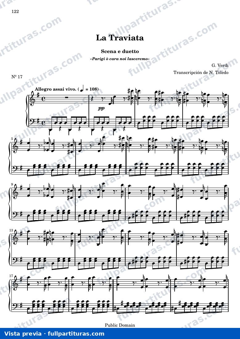 Giuseppe Verdi - La Traviata N17 Scena e duetto — preview