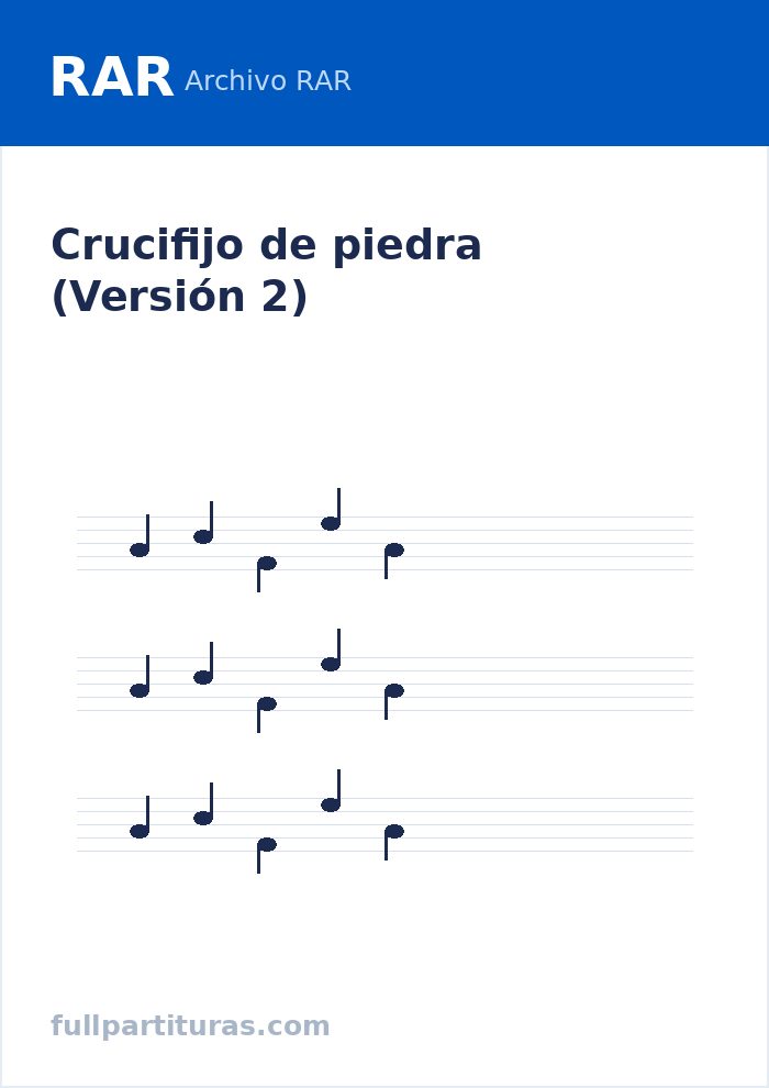 Crucifijo de piedra (Versión 2) — Vorschau