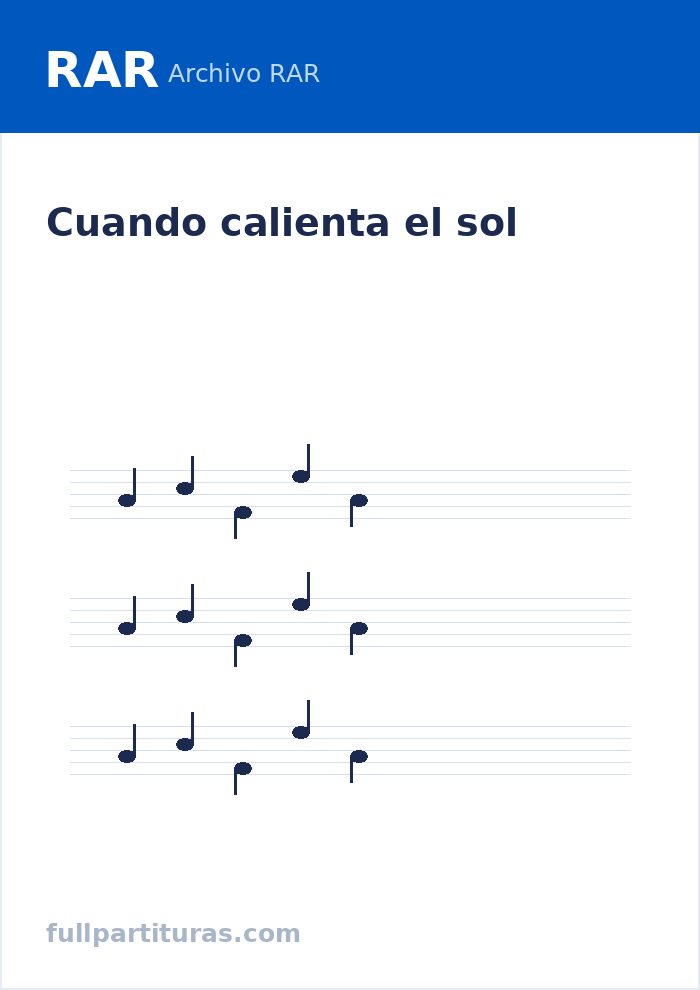 Cuando calienta el sol — Vorschau