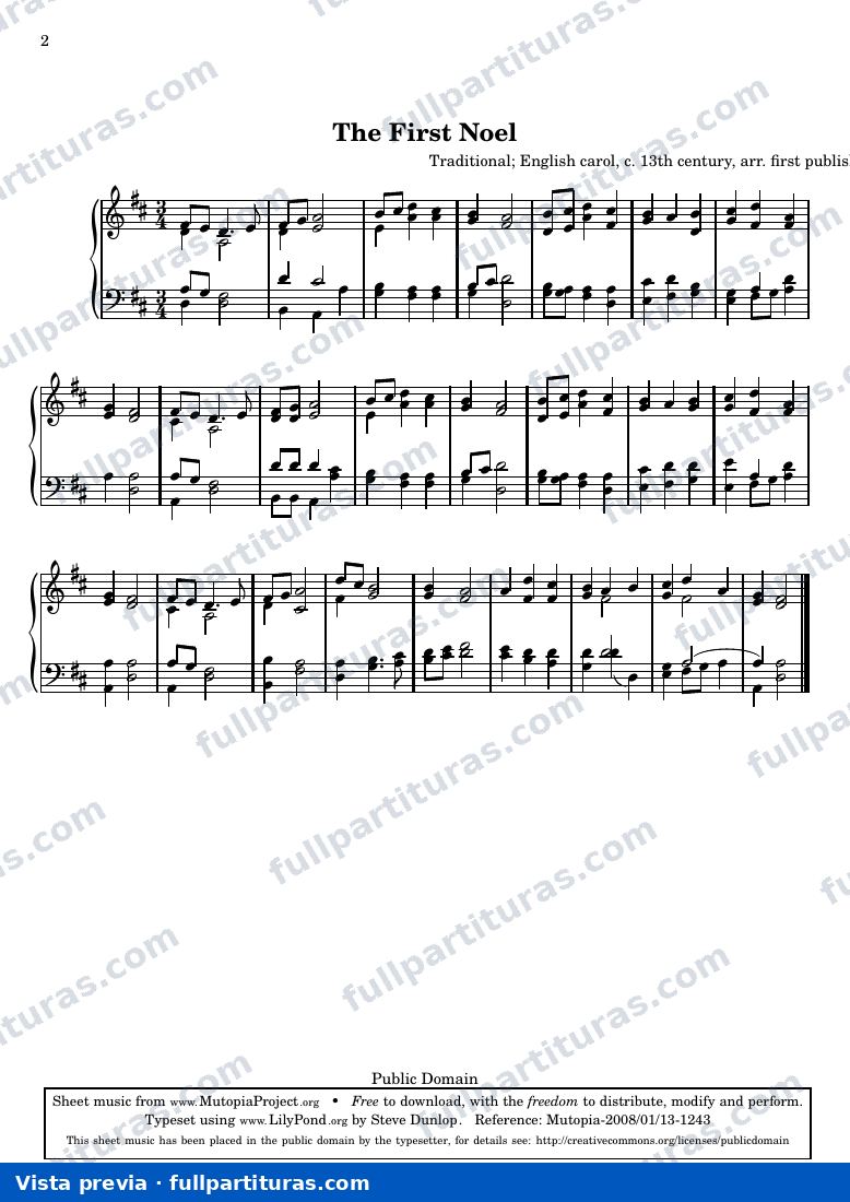 Traditional - The First Noel — preview
