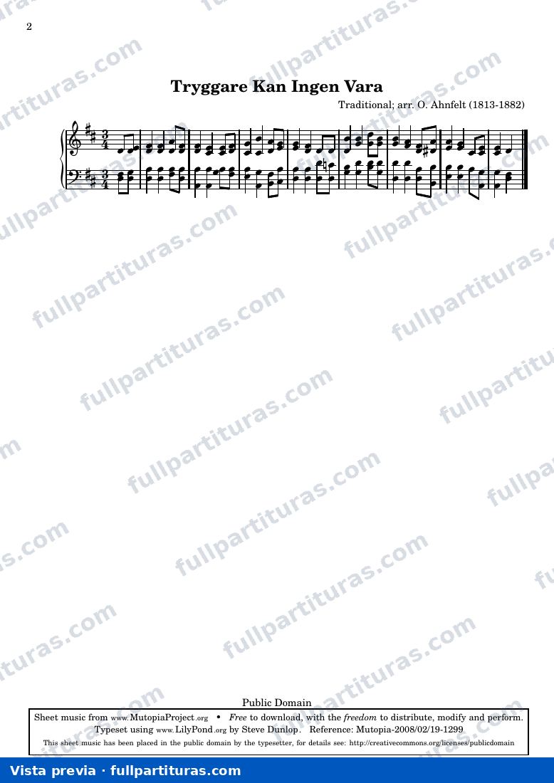 Johann Sebastian Bach - Tryggare Kan Ingen Vara — preview