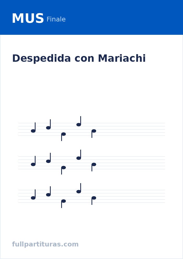 Despedida con Mariachi — Vorschau