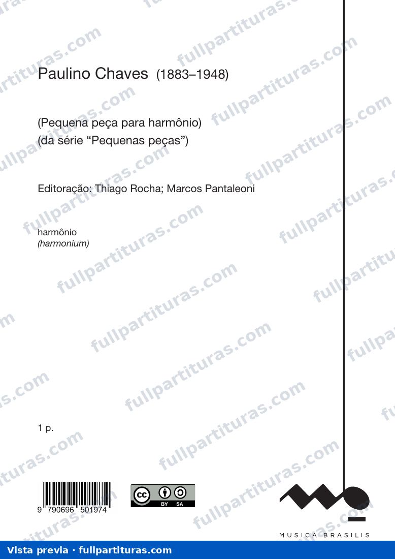 (Pequena peça para harmônio) — preview