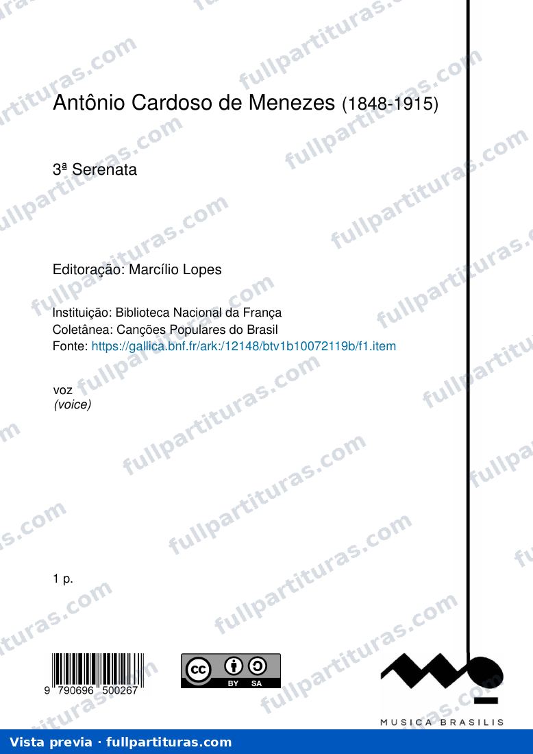 3ª Serenata — preview