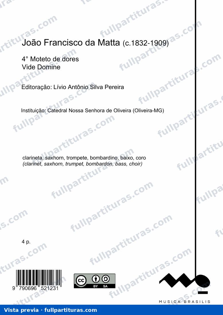 4° Moteto de dores — preview