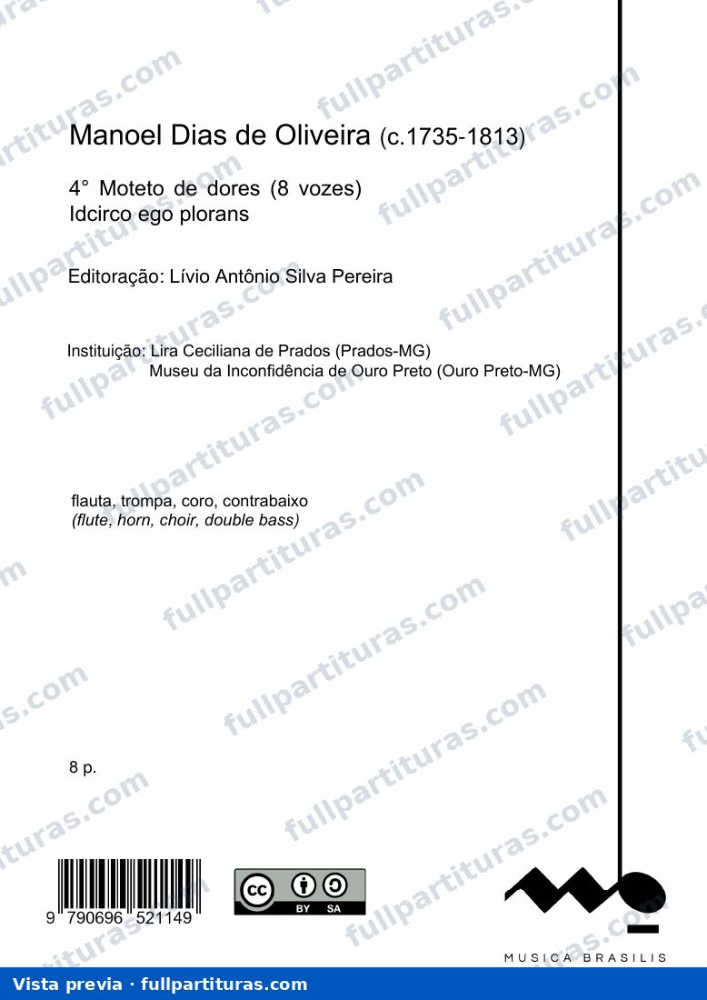 4° Moteto de dores (8 vozes) — preview
