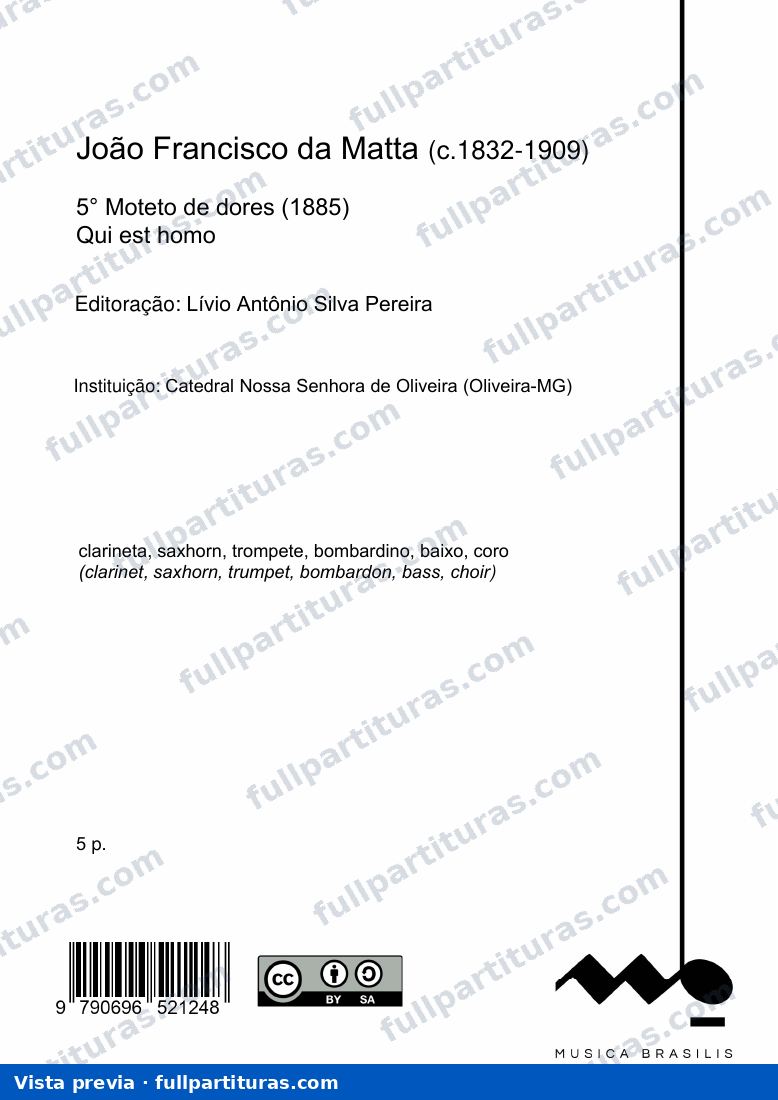 5° Moteto de dores — preview