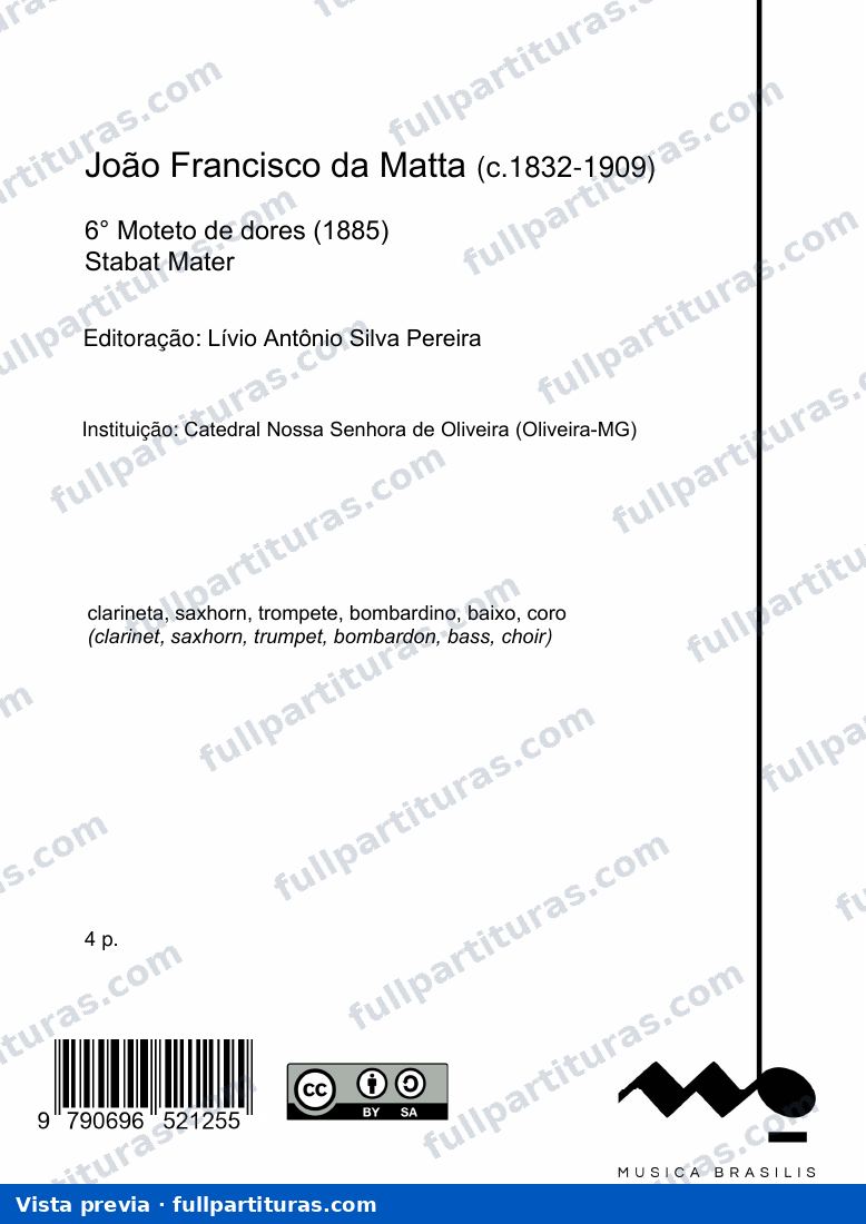 6° Moteto de dores — preview