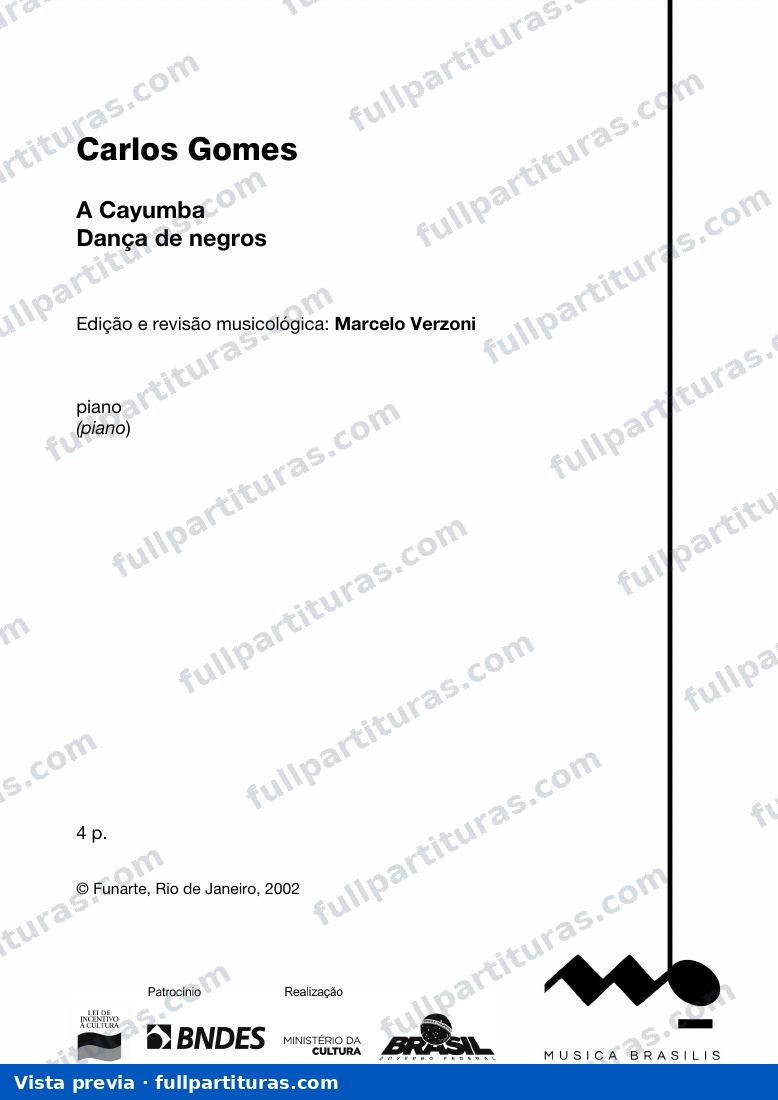A Cayumba, Acervo do Musica Brasilis — preview