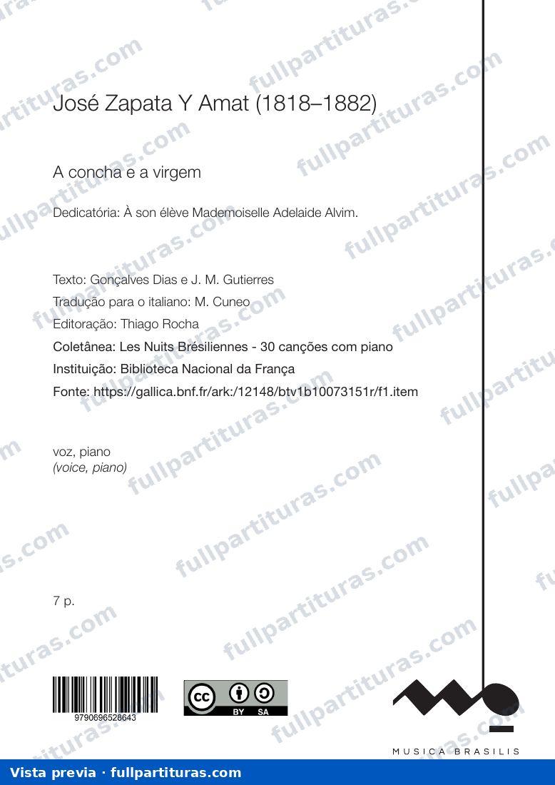 A Concha E A Virgem — preview
