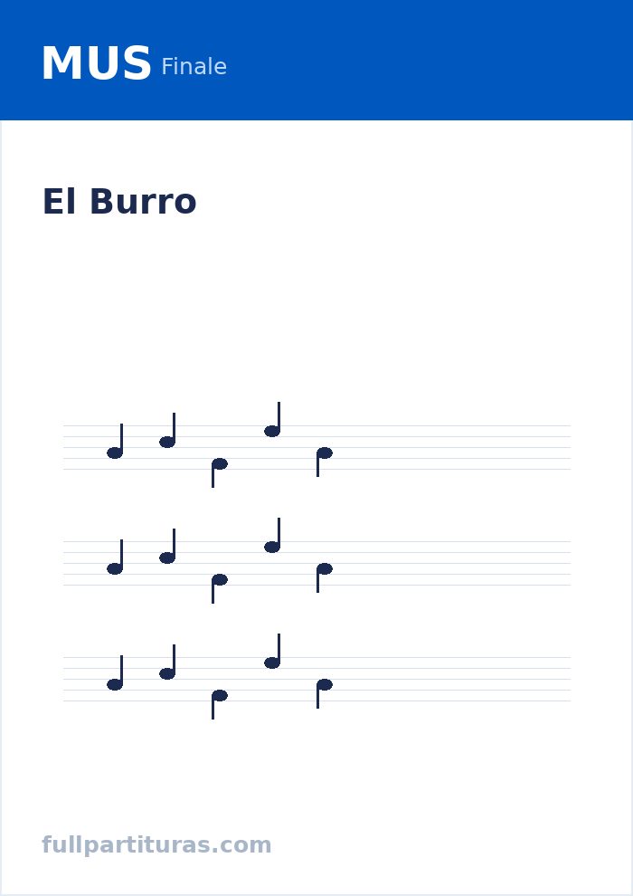 El Burro — Vorschau