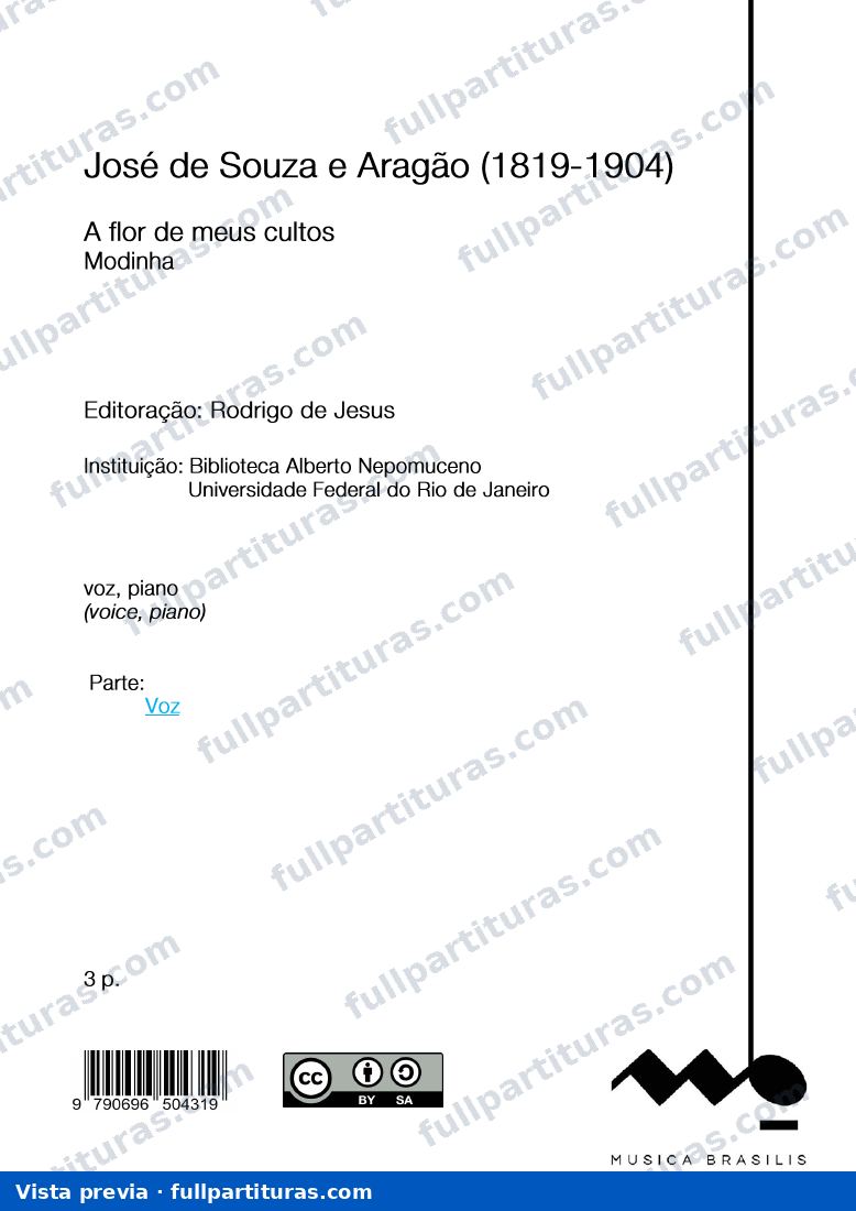 A flor de meus cultos — preview