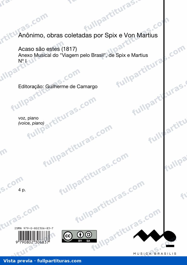 Acaso são estes, anônimo — vista previa
