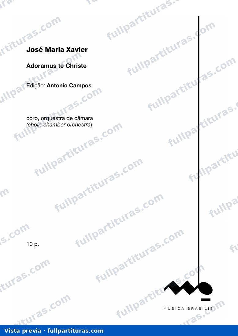 Adoramus te christe — preview