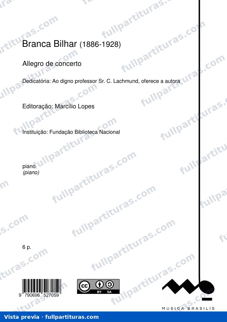 Allegro de concerto — preview