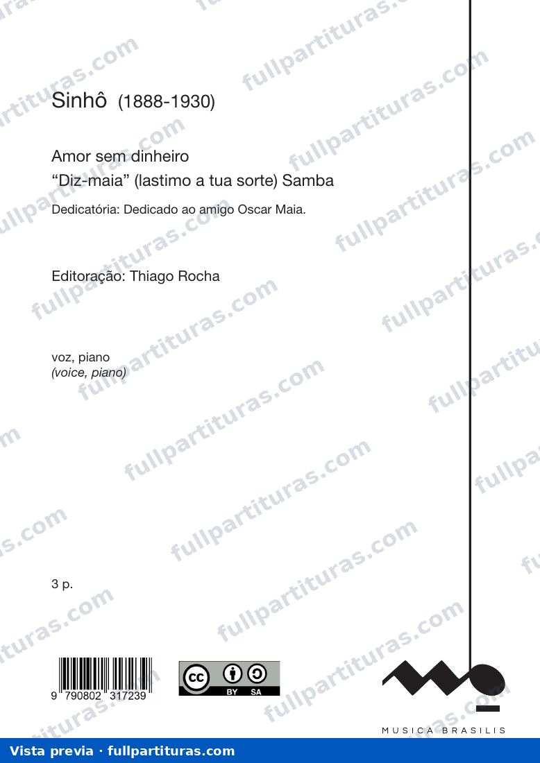 Amor sem dinheiro — preview
