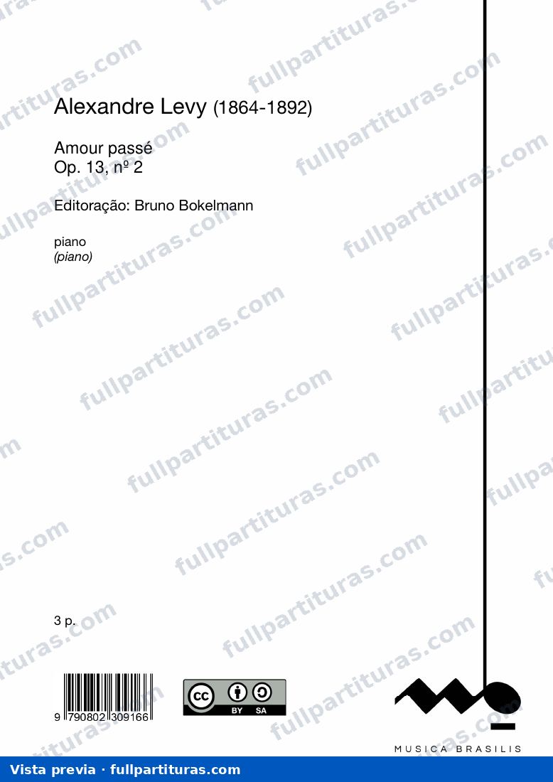 Amour passé Op. 13 nº 2 — preview