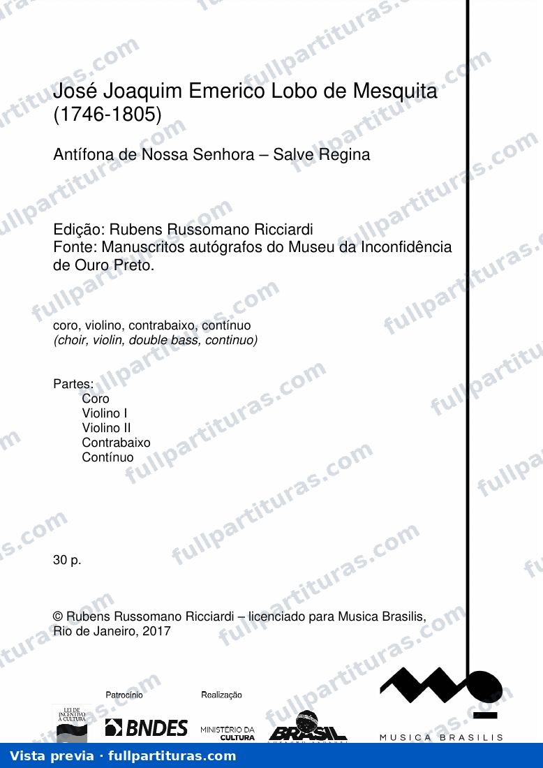 Antífona de Nossa Senhora - Salve Regina — preview