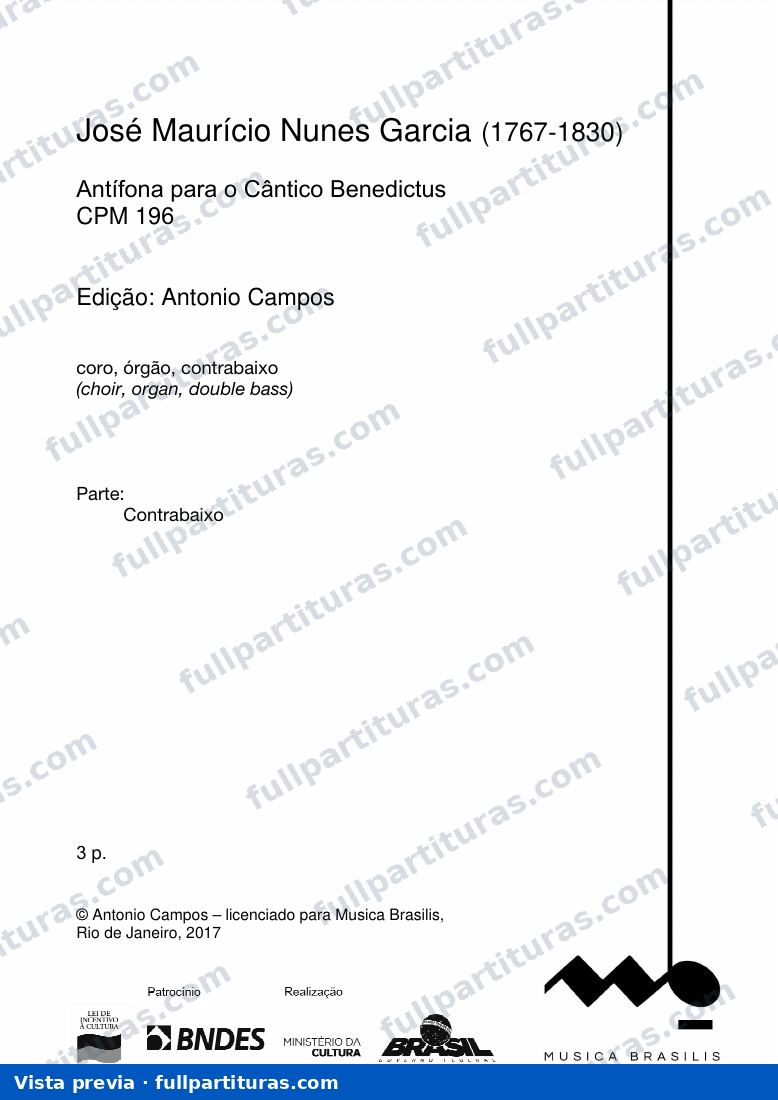 Antífona para Benedictus — preview