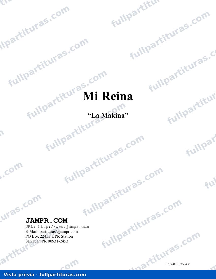 Mi Reina — vista previa