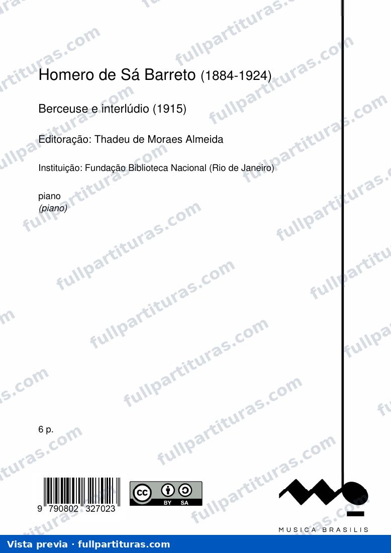 Berceuse e interlúdio — preview