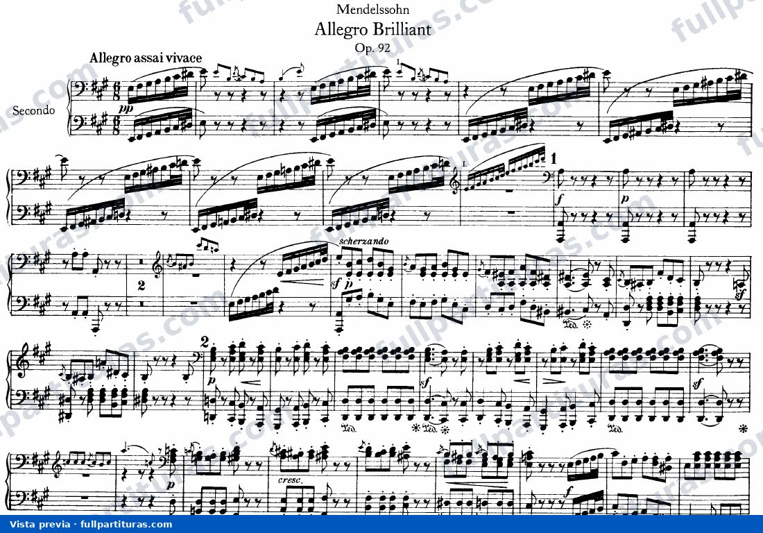 Allegro Brillante en A major, op 92 — preview