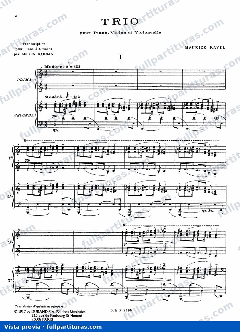 Trio para violin, cello y piano (trans. Garban) — preview