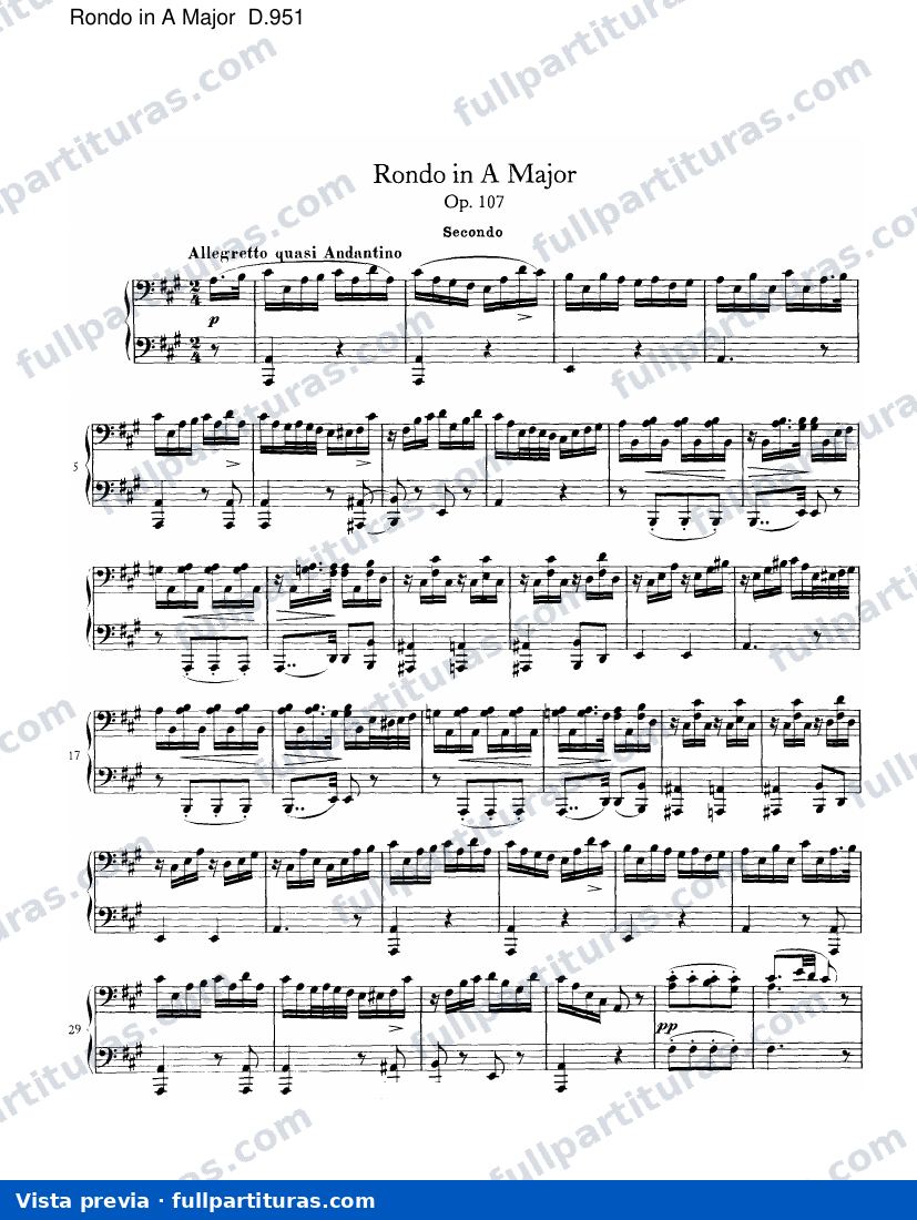 Saint-Saens: Rondo en A maj D.951 — preview